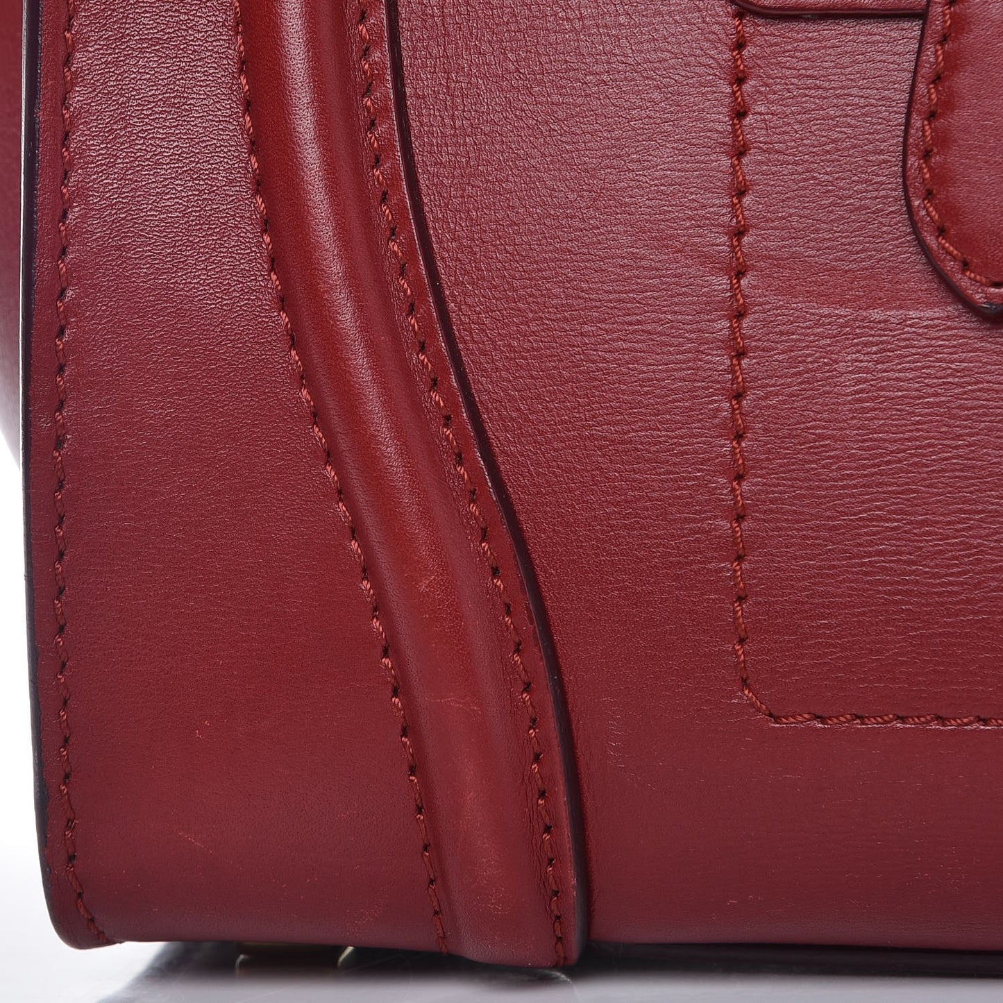 Smooth Calfskin Mini Luggage Red