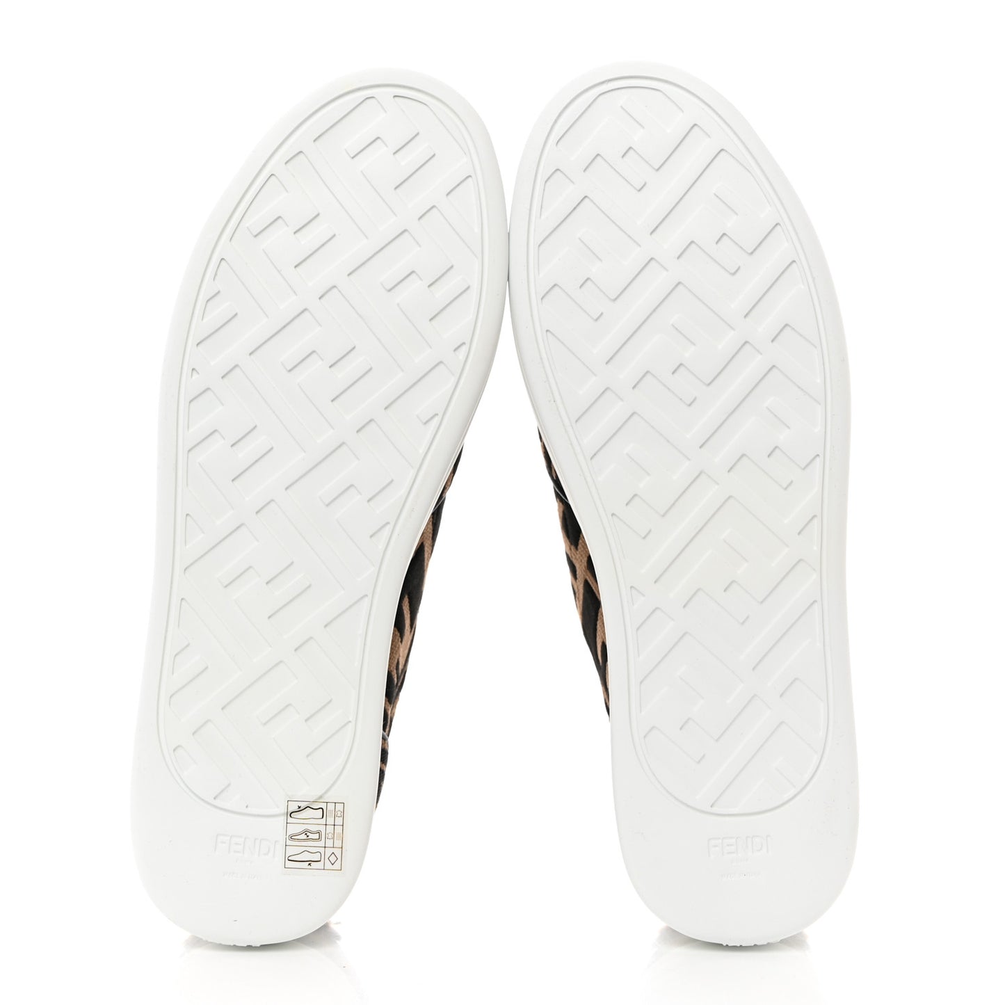 X SARA COLEMAN Canvas FF Vertigo Embroidered Womens Rise Slip On Sneakers 40 Tobacco Black