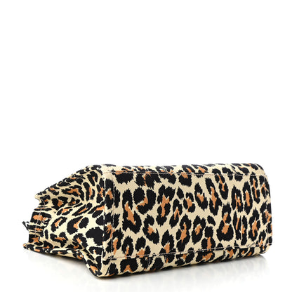 Marc Jacobs Cotton Canvas Leopard Print Medium The Traveler Tote Bag 4 of 9