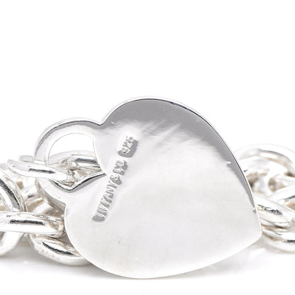 Tiffany Sterling Silver Heart Tag Charm Bracelet 4 of 5
