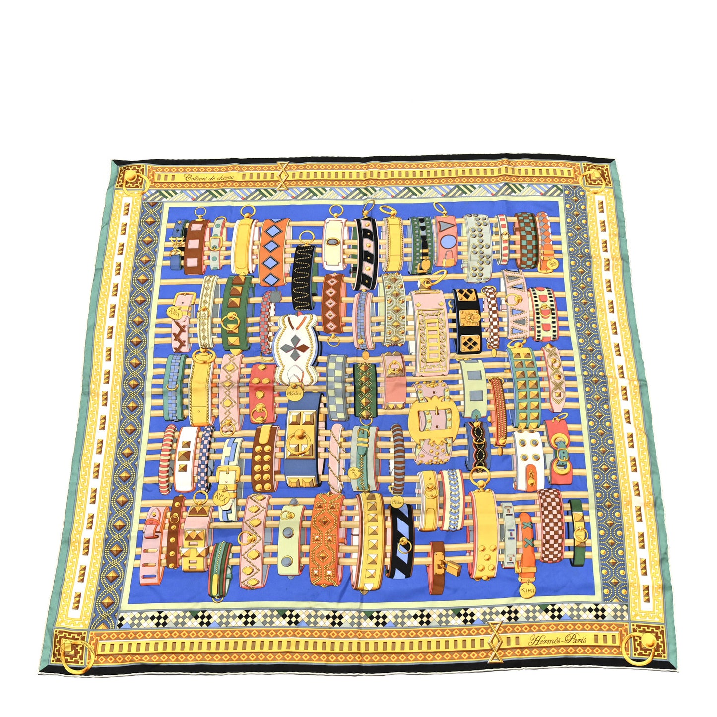 Silk Colliers de Chiens Scarf 90