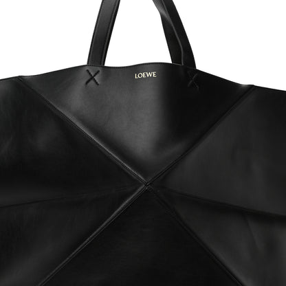 Loewe Shiny Calfskin XXL Puzzle Fold Tote Black 7 of 14
