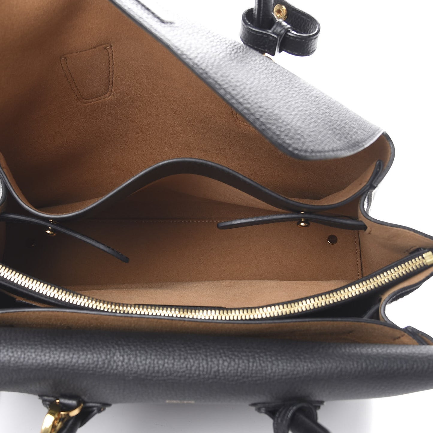 Grained Calfskin Medium Milla Tote Black