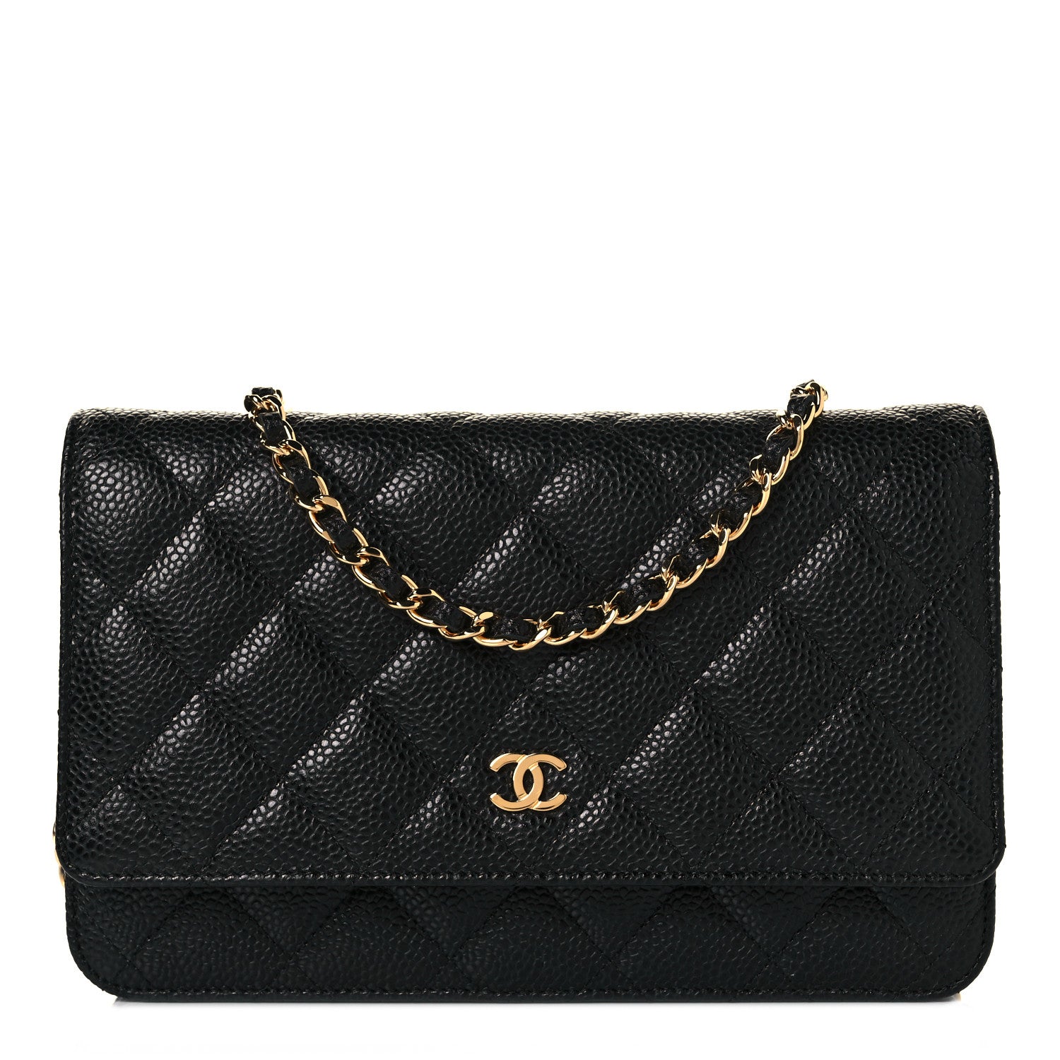 Chanel Caviar Quilted Wallet On Chain WOC Black 1 of 11