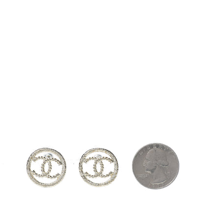Chanel Twisted CC Earrings Light Gold 2 of 5