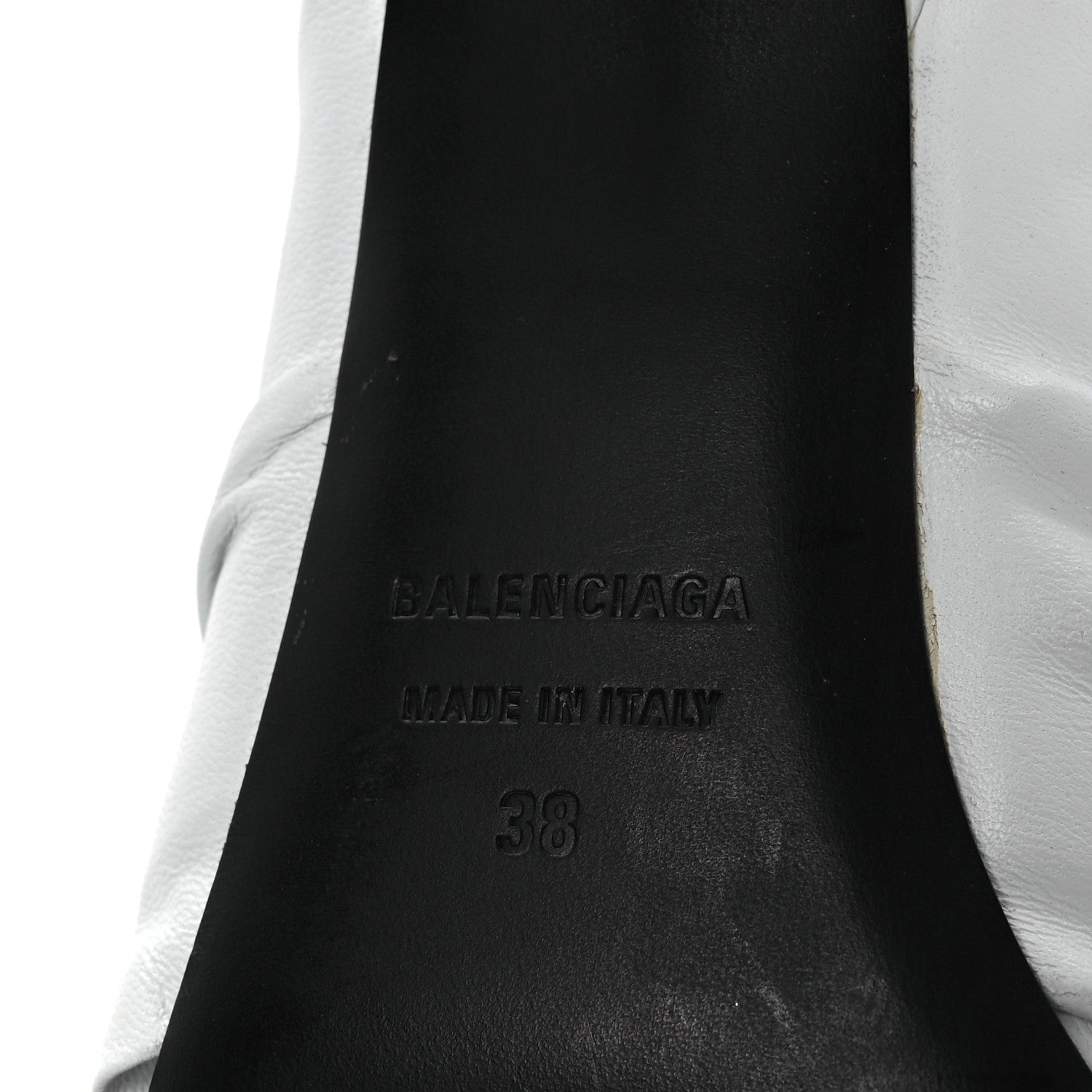 Balenciaga Smooth Nappa Drapy 80mm Sandals 38 White 8 of 13