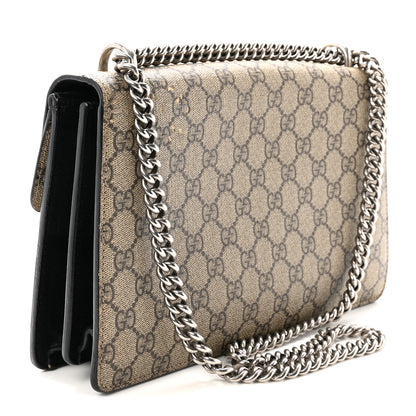 Gucci GG Supreme Monogram Small Dionysus Shoulder Bag Black 3 of 10