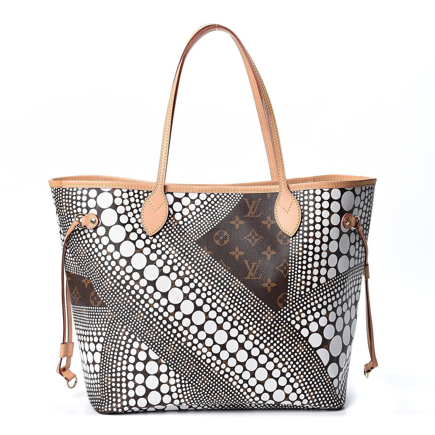 Louis Vuitton Monogram Kusama Waves Neverfull MM White 1 of 8