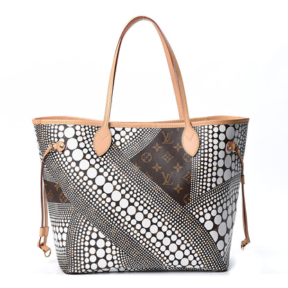 Louis Vuitton Monogram Kusama Waves Neverfull MM White 1 of 8