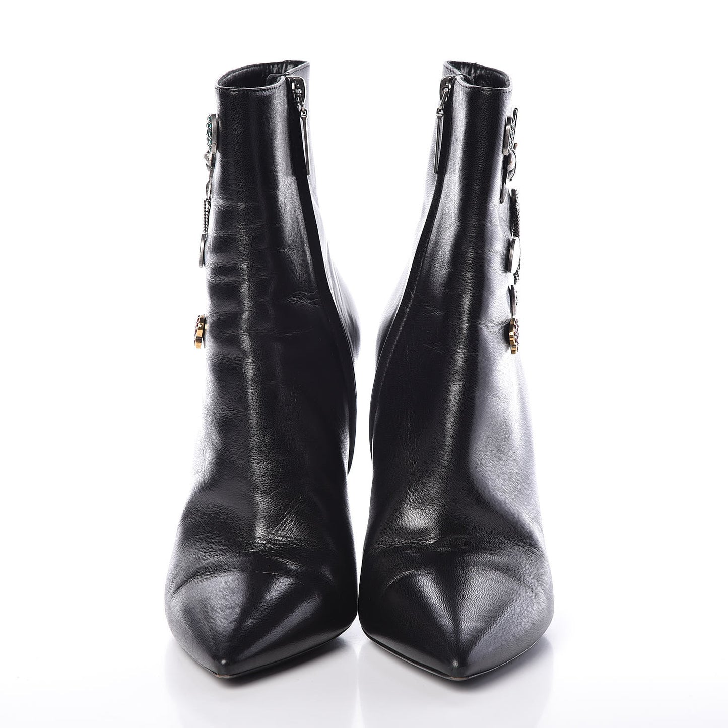Calfskin Niki Charm Boots 40 Black