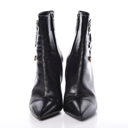 Saint Laurent Calfskin Niki Charm Boots 40 Black 2 of 9