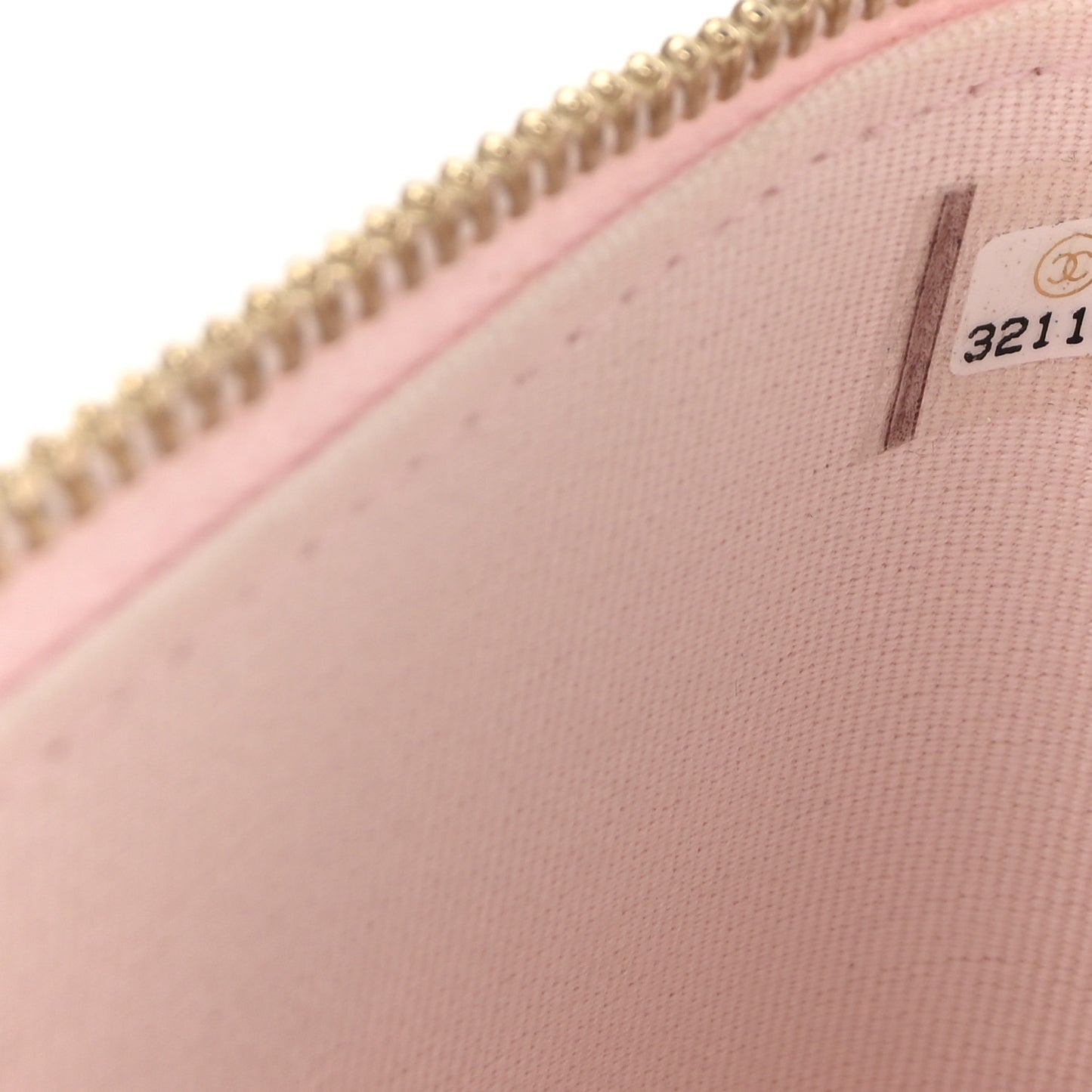 Lambskin Quilted Mini Vanity Case With Pearl Chain Light Pink