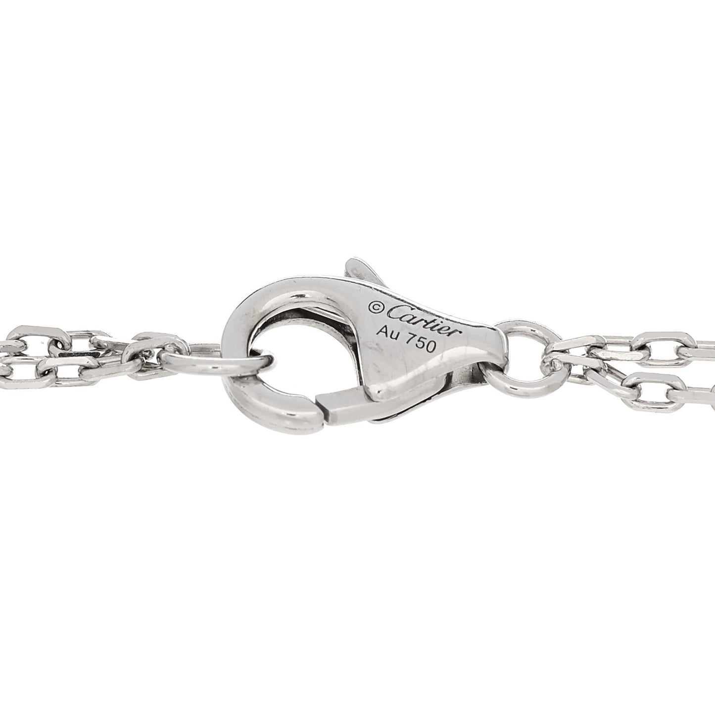 18K White Gold Diamond LOVE Bracelet