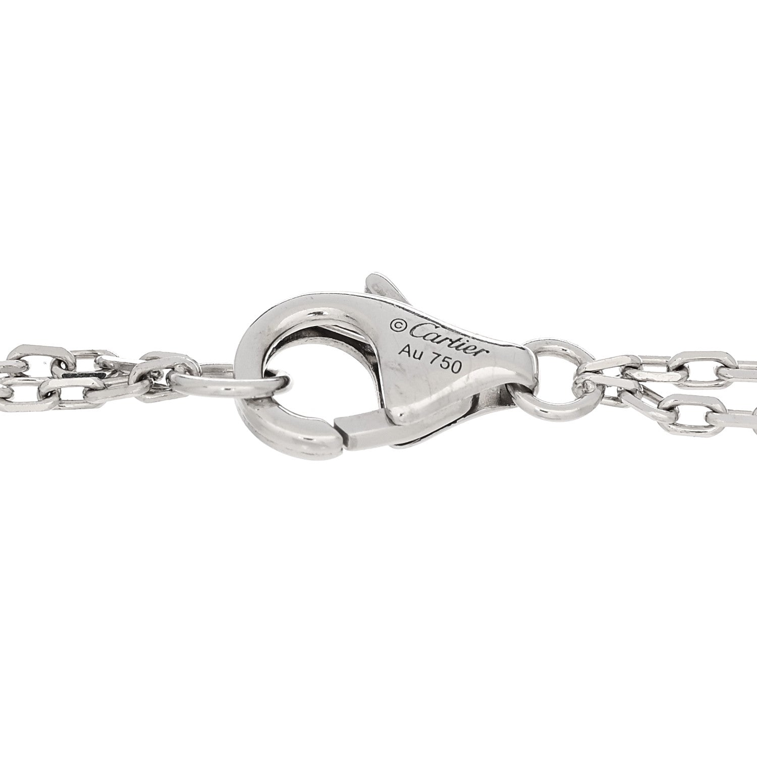 Cartier 18K White Gold Diamond LOVE Bracelet 3 of 4