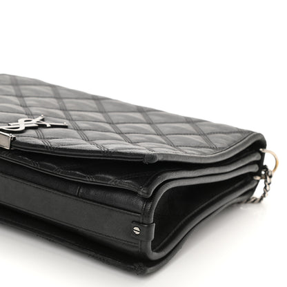 Saint Laurent Lambskin Quilted Small Becky Chain Bag Black 9 of 12