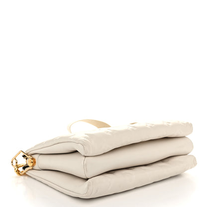 Louis Vuitton Lambskin Embossed Monogram Coussin PM Beige Cream 4 of 9