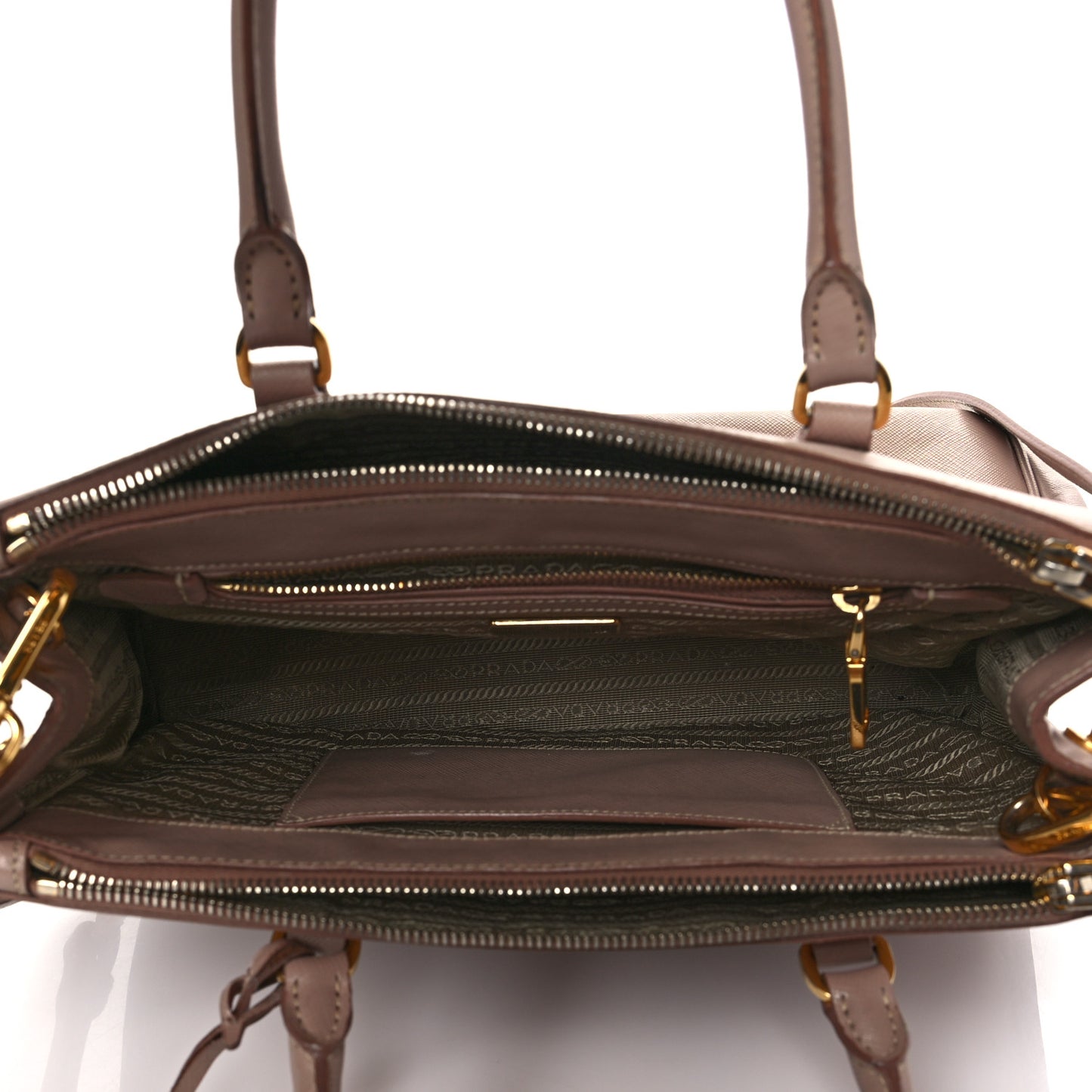Saffiano Small Galleria Double Zip Tote Cammeo