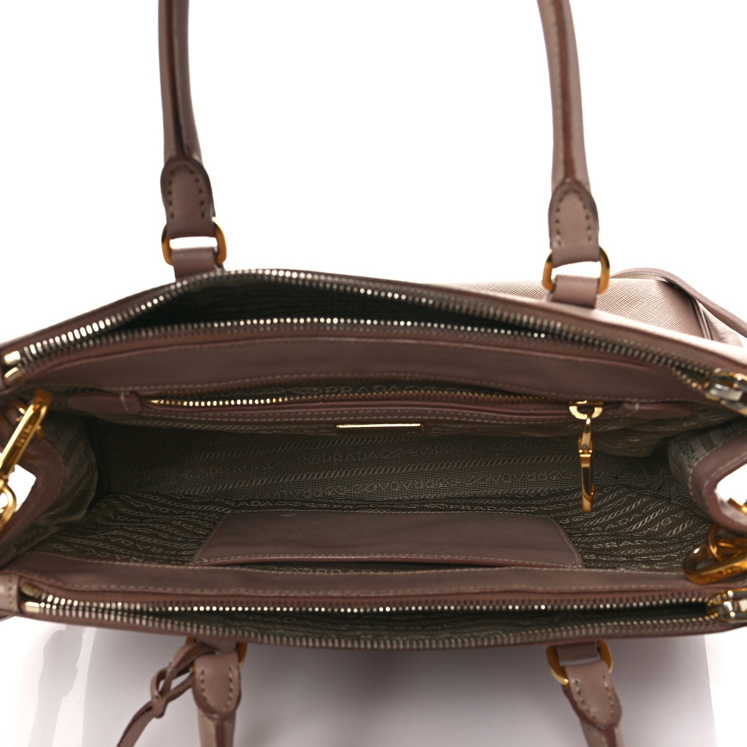 Prada Saffiano Small Galleria Double Zip Tote Cammeo 5 of 17