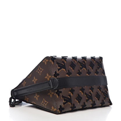 Louis Vuitton Monogram Tuffetage Triangle Messenger Black 5 of 12