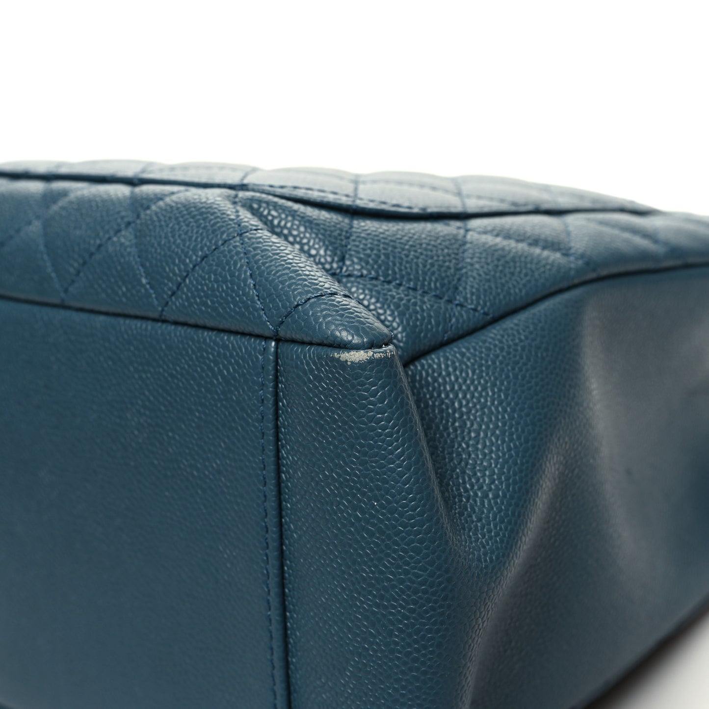Caviar Quilted Grand Shopping Tote GST Blue