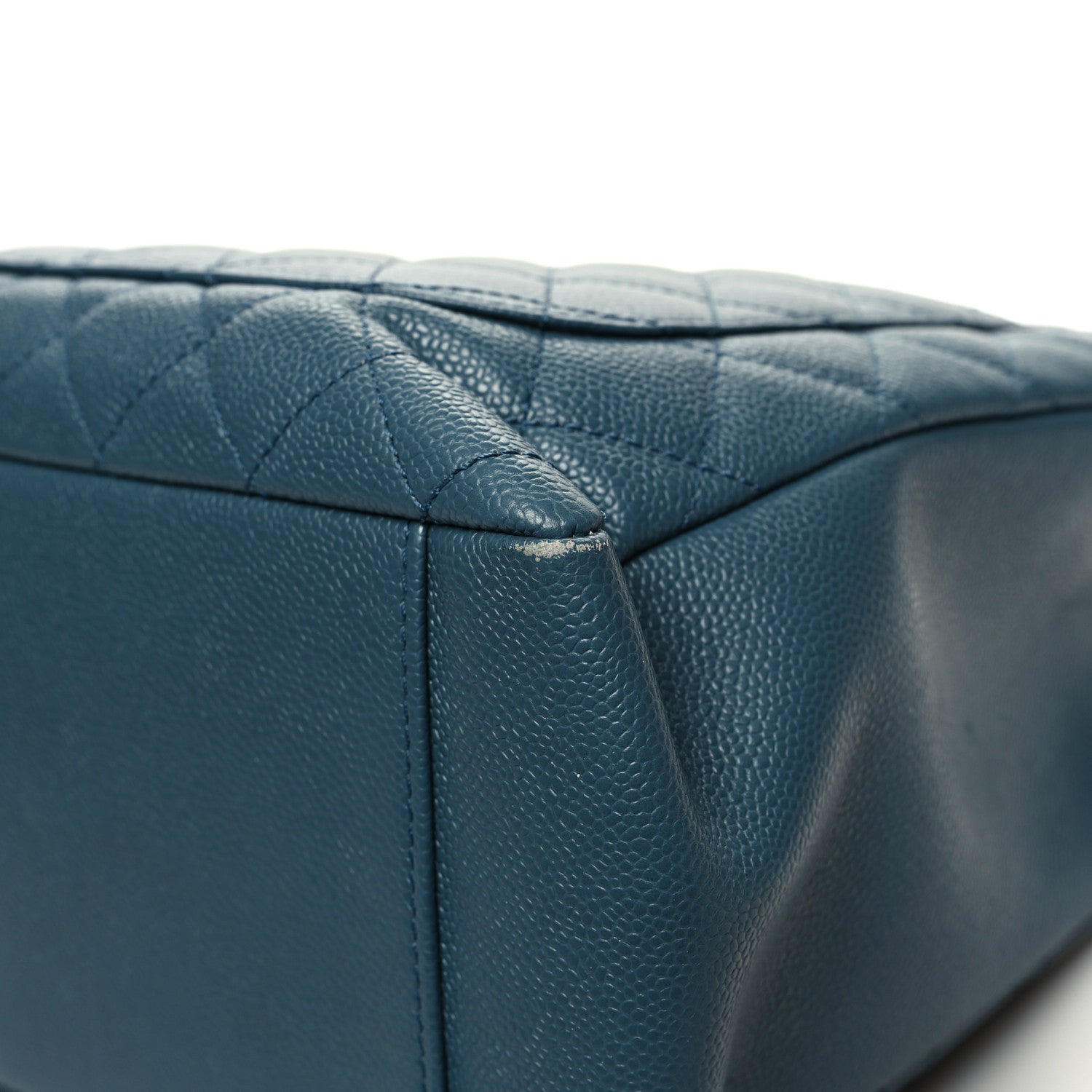 Chanel Caviar Quilted Grand Shopping Tote GST Blue 13 of 16