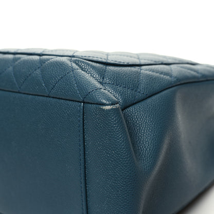 Chanel Caviar Quilted Grand Shopping Tote GST Blue 13 of 16