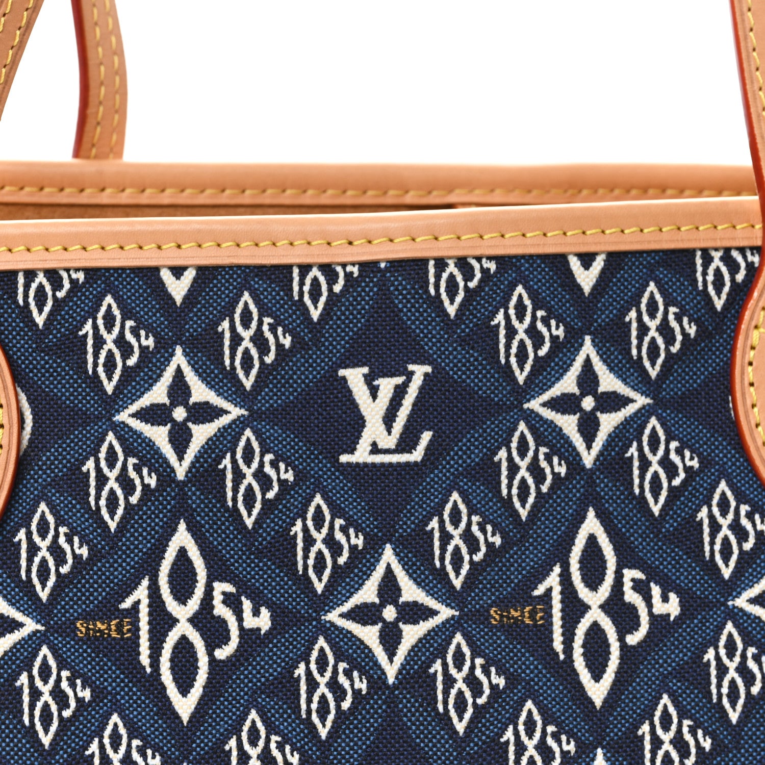 Louis Vuitton Jacquard Since 1854 Neverfull MM Blue 8 of 10
