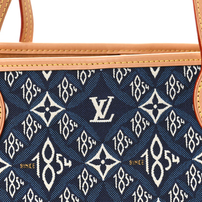 Louis Vuitton Jacquard Since 1854 Neverfull MM Blue 8 of 10