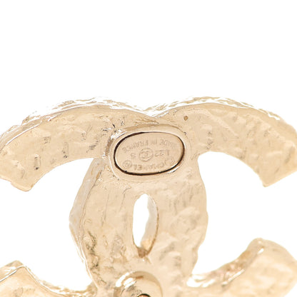 Chanel Pearl Crystal CC Earrings Gold Multicolor 4 of 5