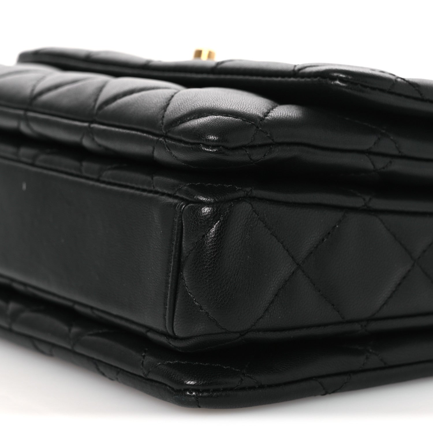 Chanel Lambskin Quilted Mini Medallion Multi Chain Flap Black 9 of 10