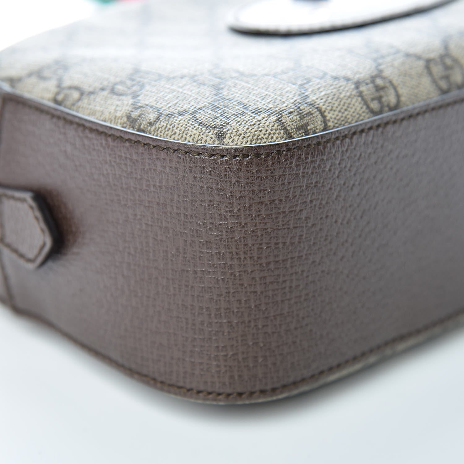 Gucci GG Supreme Monogram Web Neo Vintage Shoulder Bag Beige New Acero Crop 9 of 10
