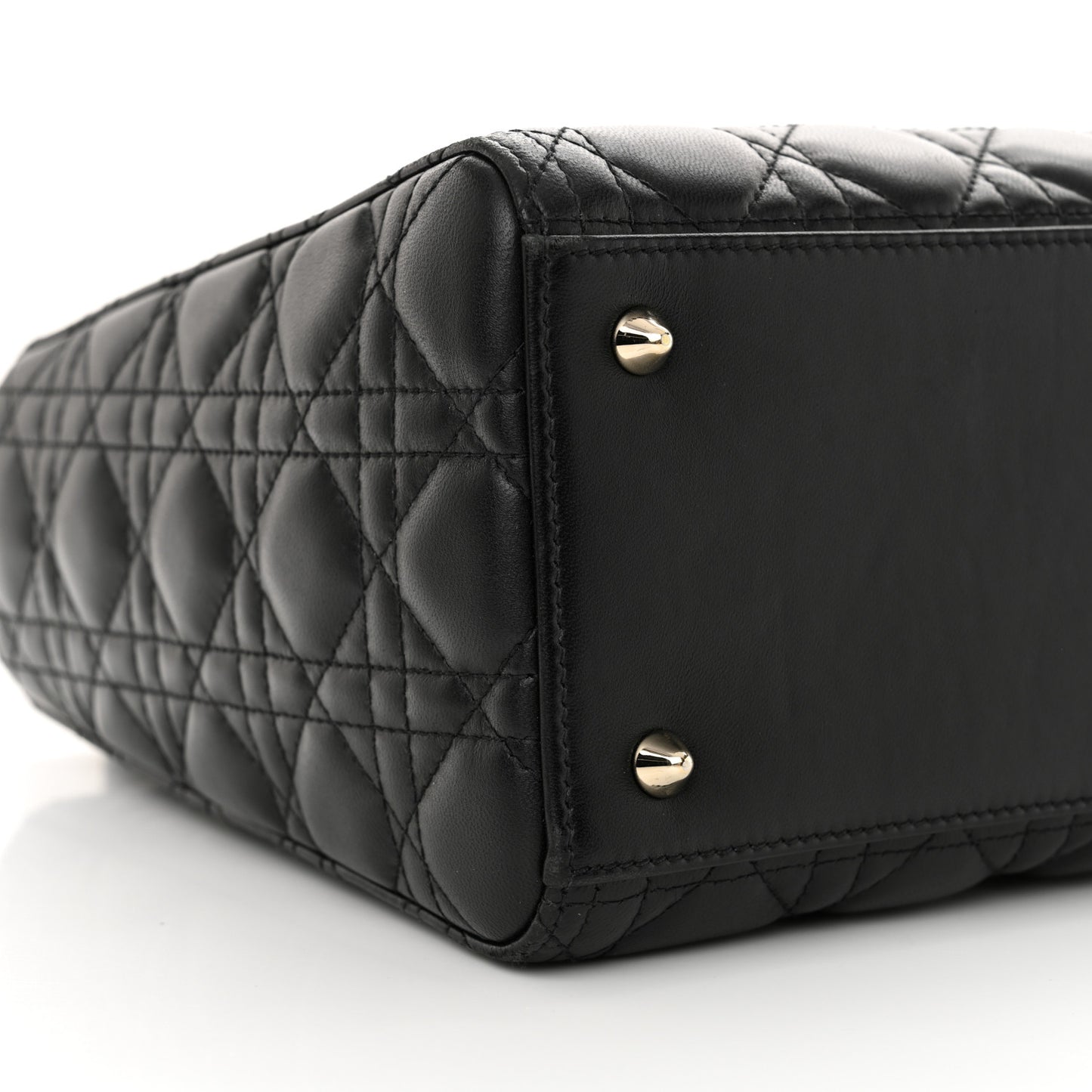 Lambskin Cannage Medium Lady Dior Black
