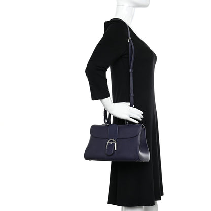 Delvaux Calfskin Mini Brillant East West Satchel Navy 2 of 11