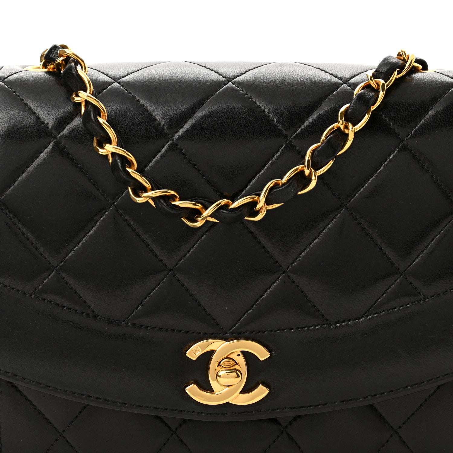 Chanel Lambskin Quilted Small Single Flap Black 8 of 10