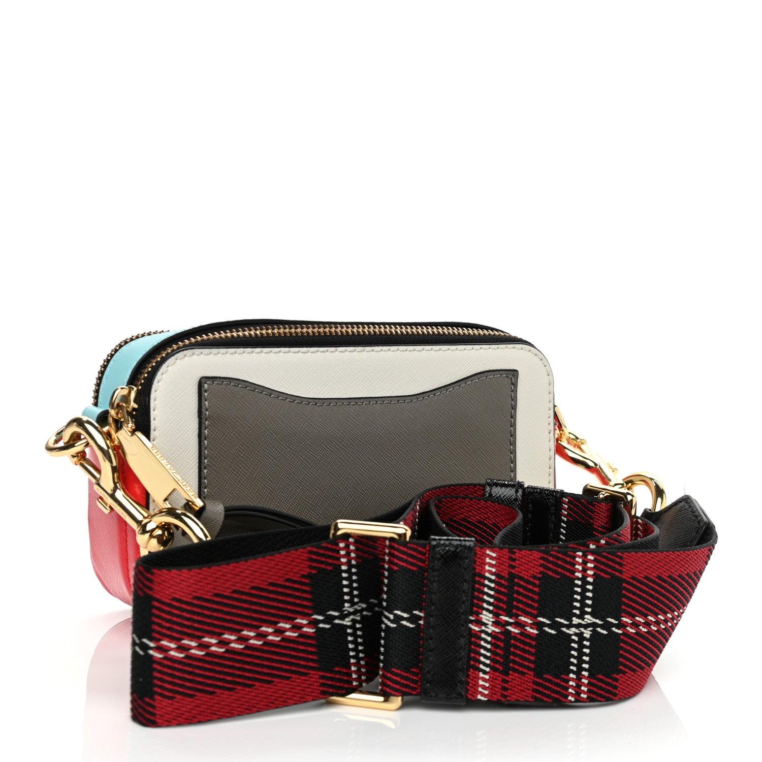 Marc Jacobs Saffiano Small Snapshot Camera Bag Porcelain Multi 3 of 13