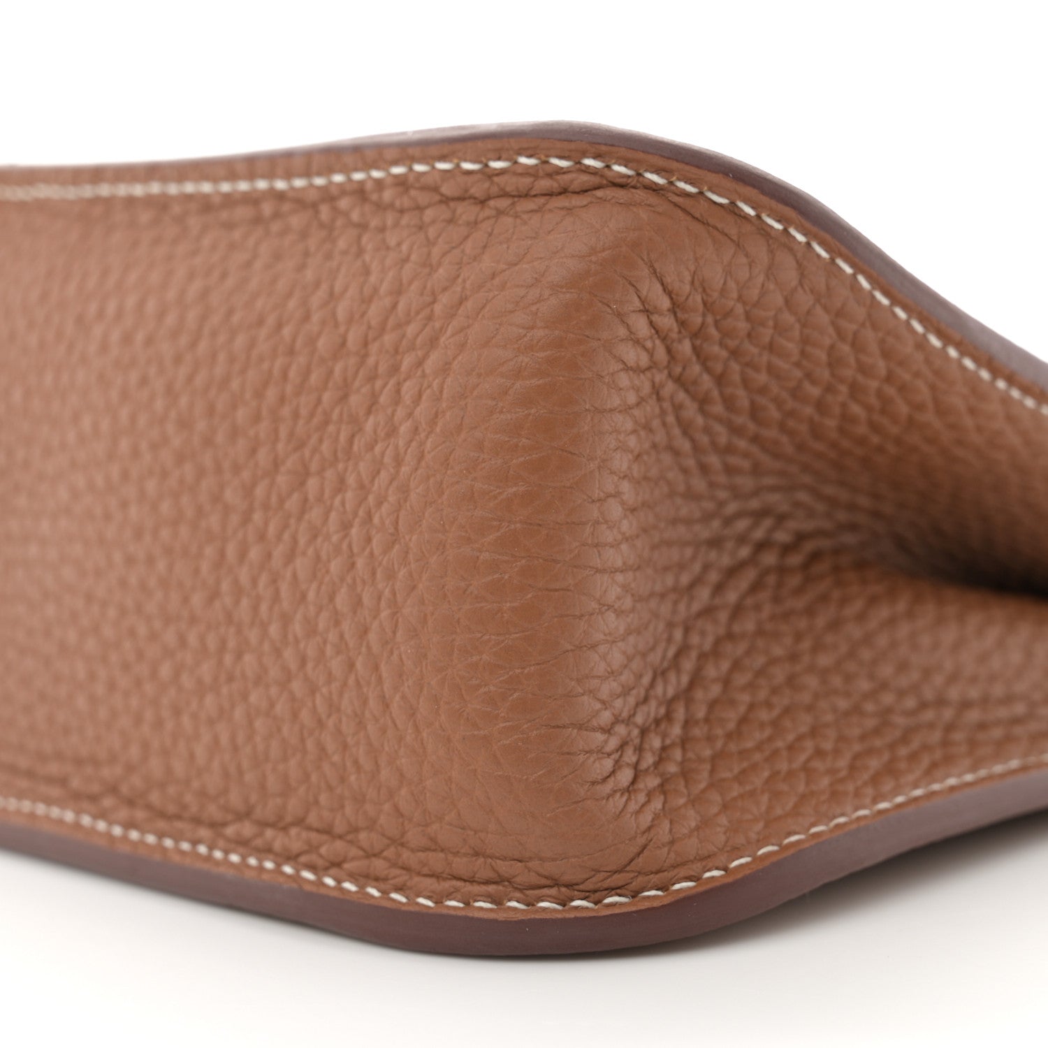 Hermes Taurillon Clemence Halzan 25 Gold 8 of 9