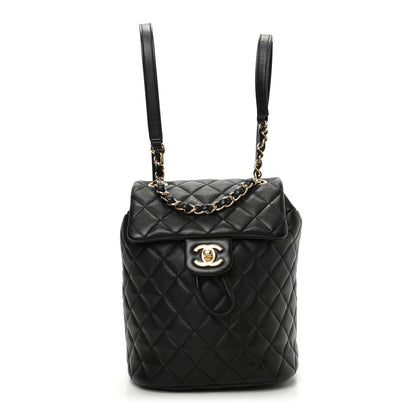 Chanel Calfskin Quilted Mini Urban Spirit Backpack Black 1 of 10