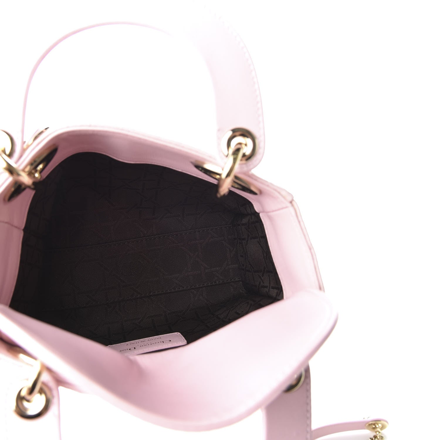 Christian Dior Lambskin Cannage Mini Lady Dior Rose Clair 5 of 9