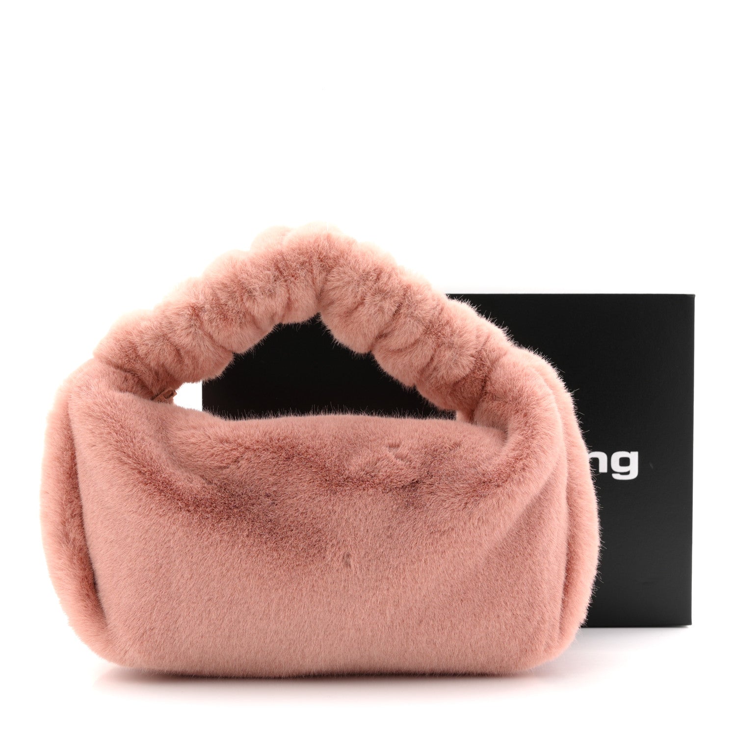 Alexander Wang Faux Fur Mini Scrunchie Bag Pink 11 of 11