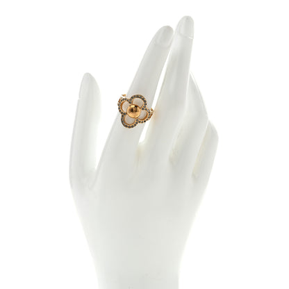 Louis Vuitton Strass Encrusted Flower Power Ring L 2 of 4