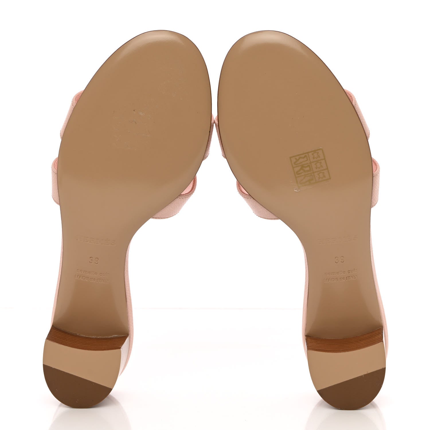 Hermes Epsom Oasis Sandals 39 Rose Aube 5 of 11