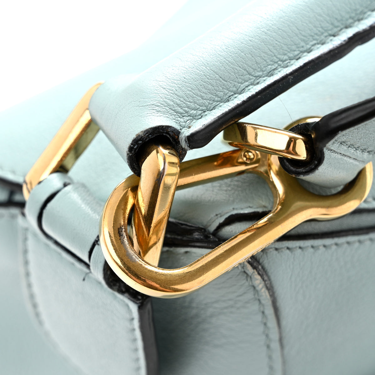 Calfskin Medium Puzzle Bag Light Blue