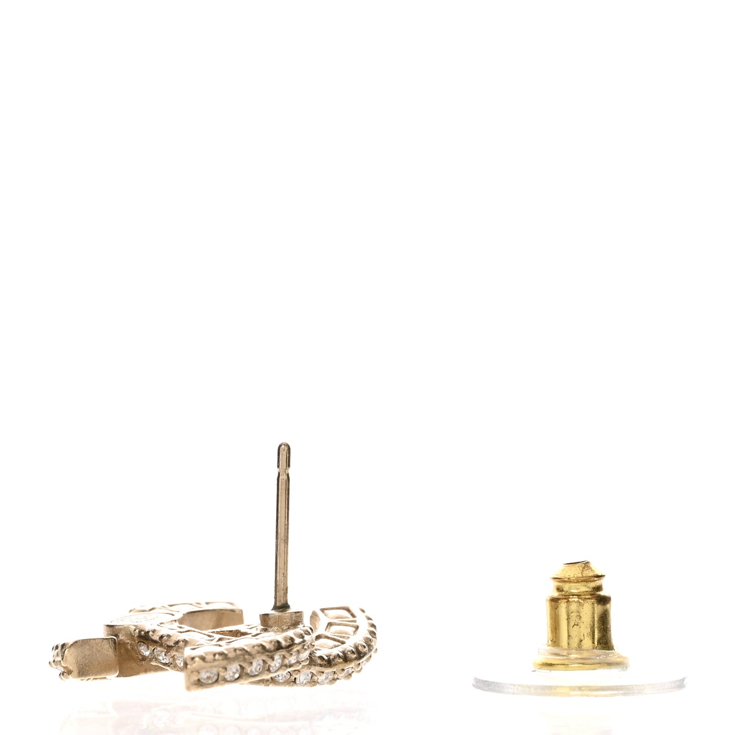Crystal Timeless CC Single Earring Light Gold