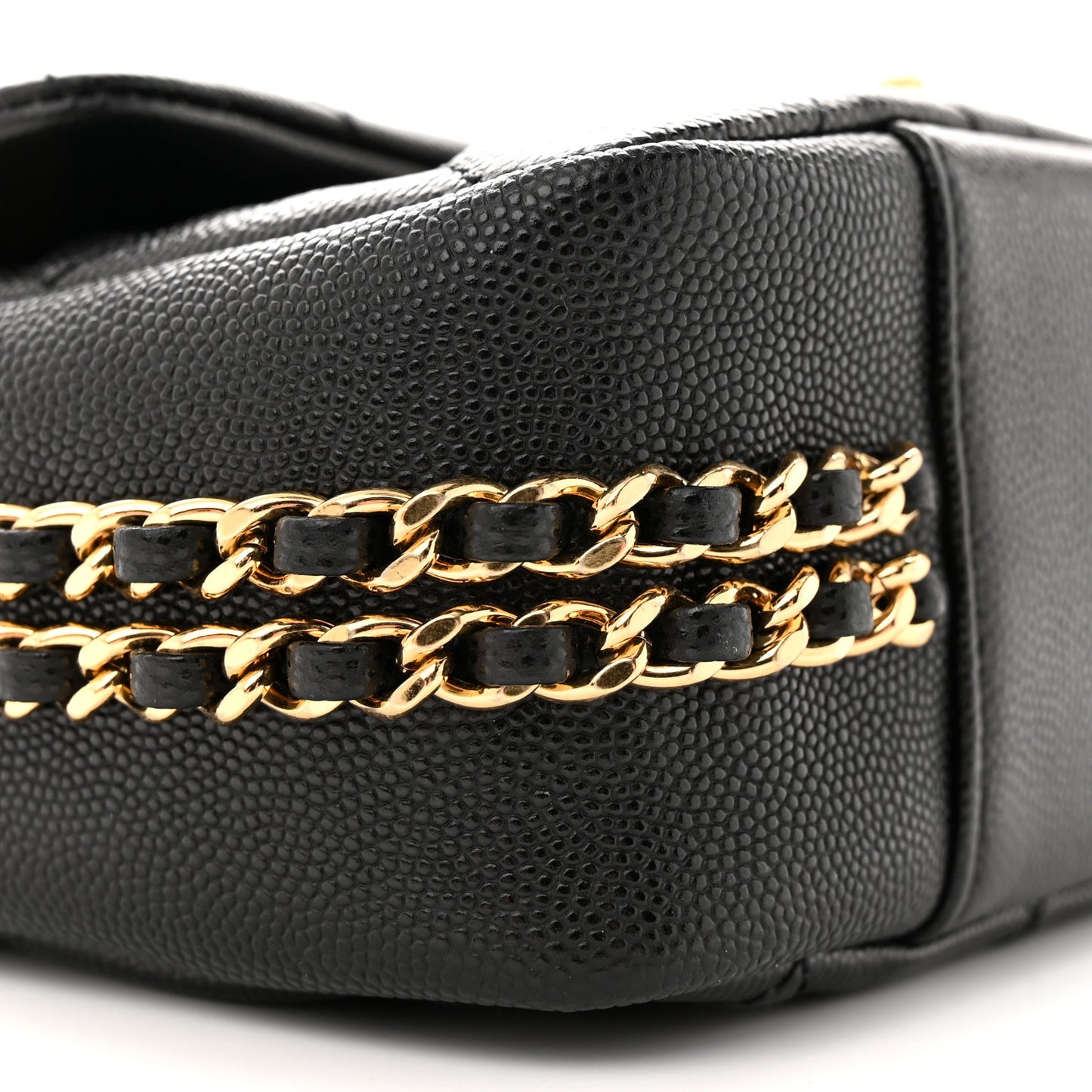 Caviar Quilted Small CC You Flap Black