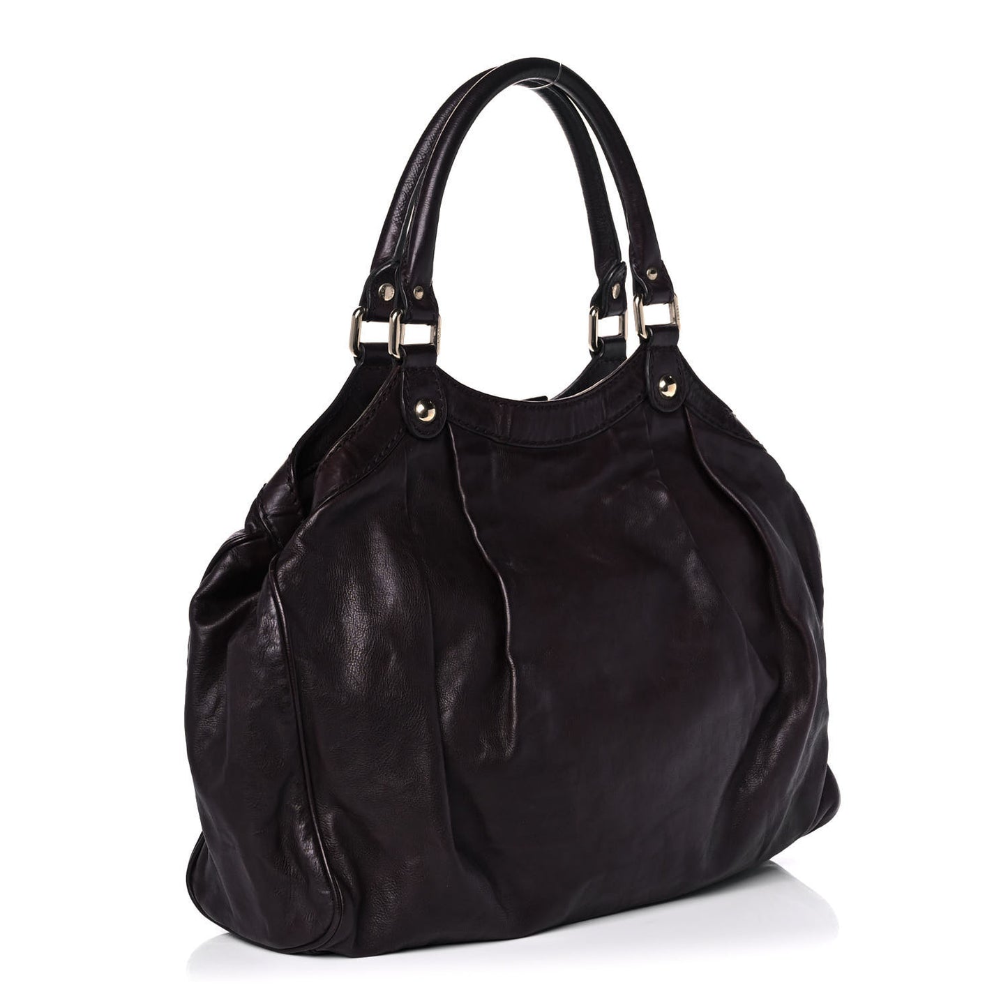 Calfskin Medium Sukey Tote Dark Brown