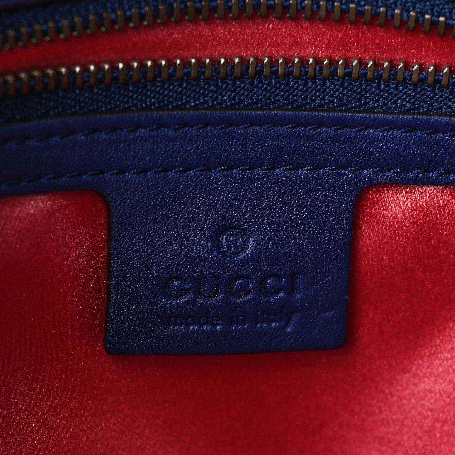 Gucci Velvet Matelasse Medium GG Marmont Shoulder Bag Cobalt Blue 6 of 9