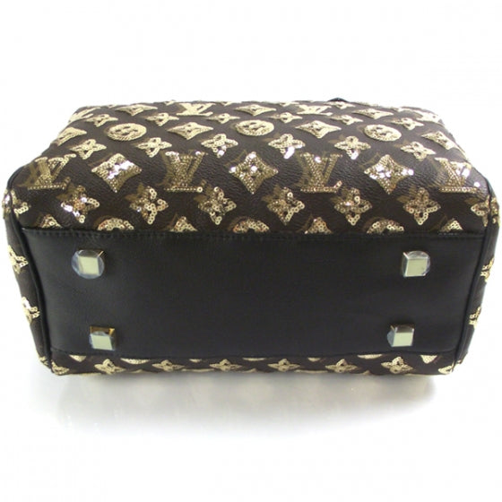 Louis Vuitton Monogram Sequins Eclipse Speedy 28 Gold 4 of 8