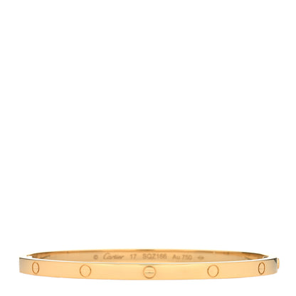 Cartier 18K Yellow Gold Small LOVE Bracelet 17 1 of 5