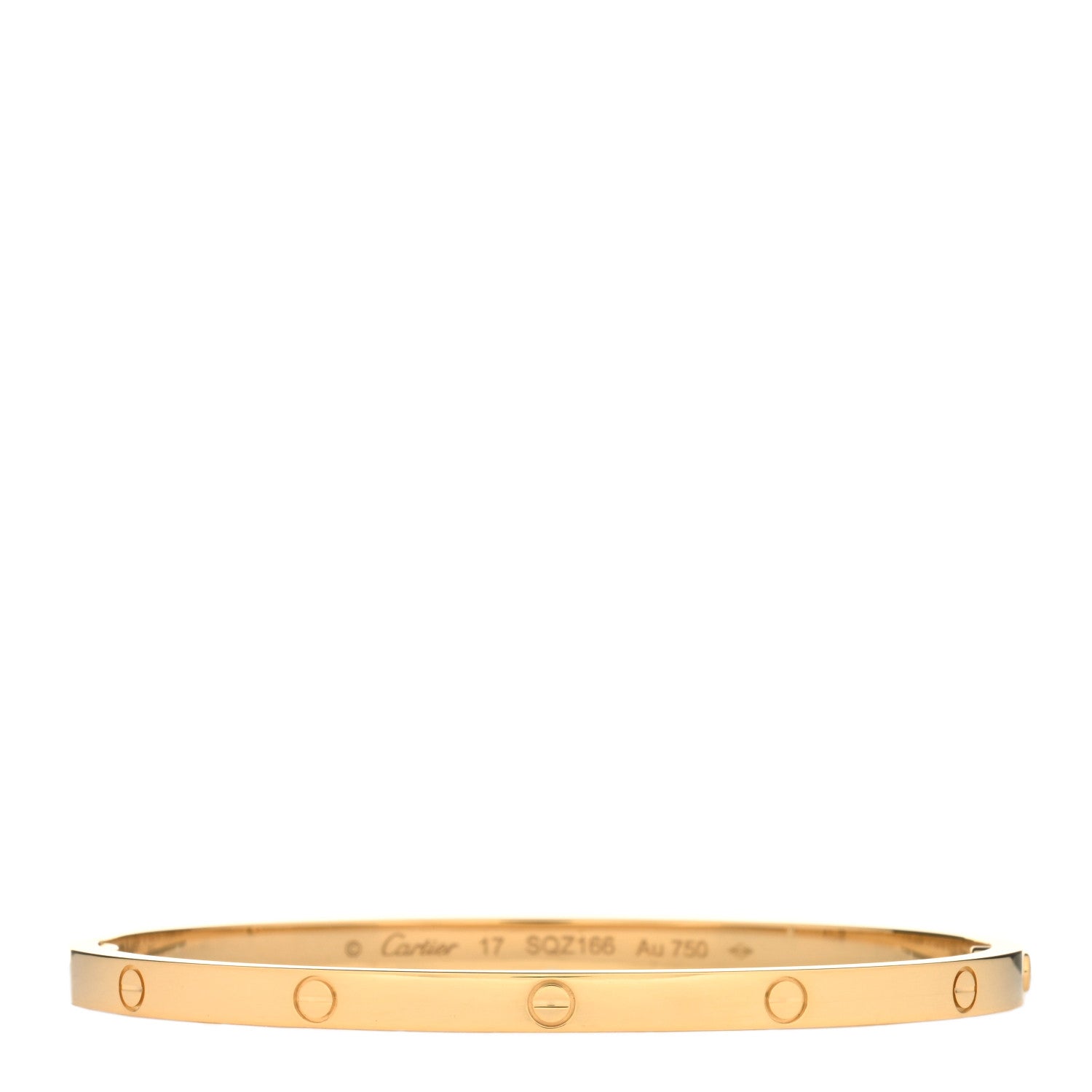 Cartier 18K Yellow Gold Small LOVE Bracelet 17 1 of 5