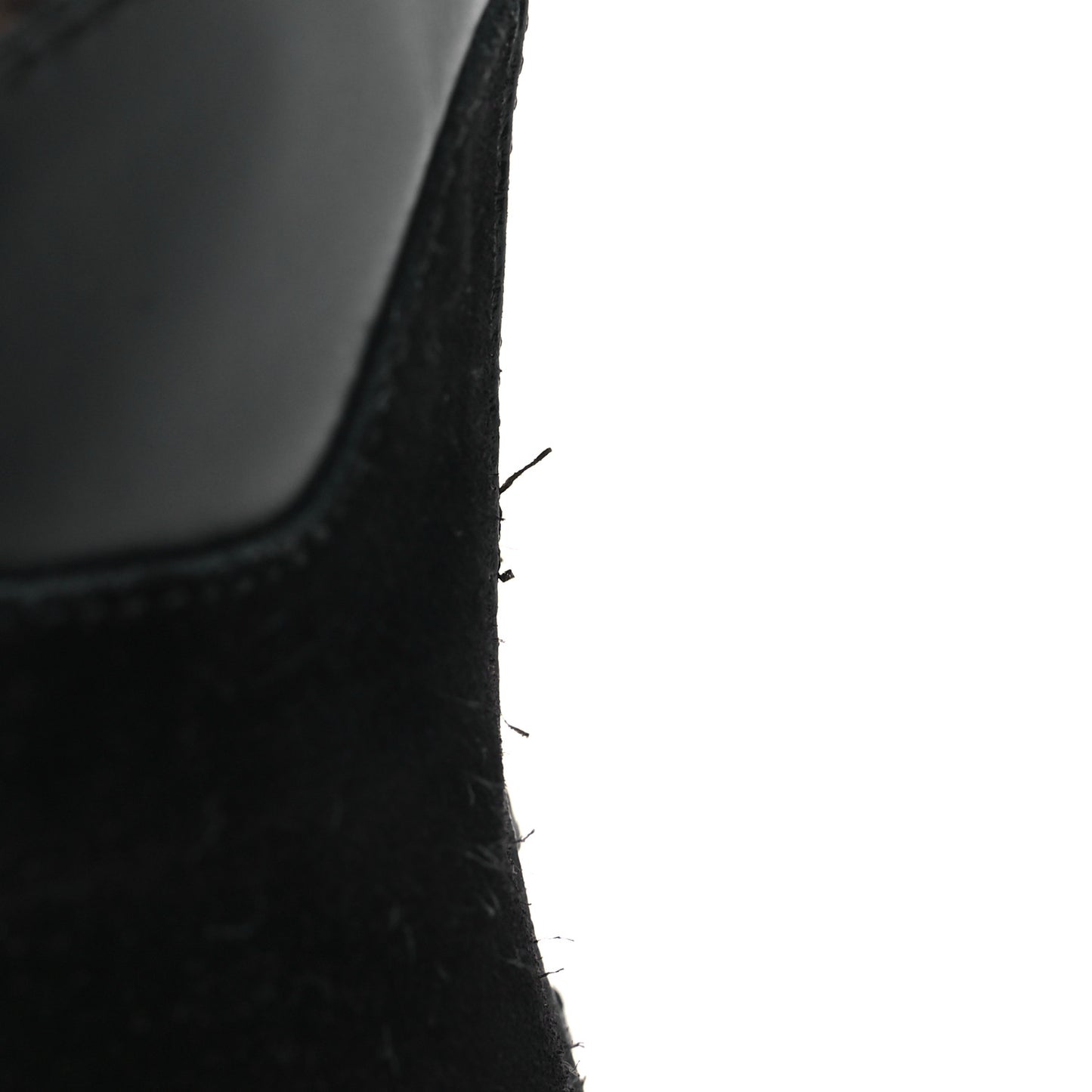 Suede Calfskin Monogram Laureate Platform Desert Boots 39.5 Black
